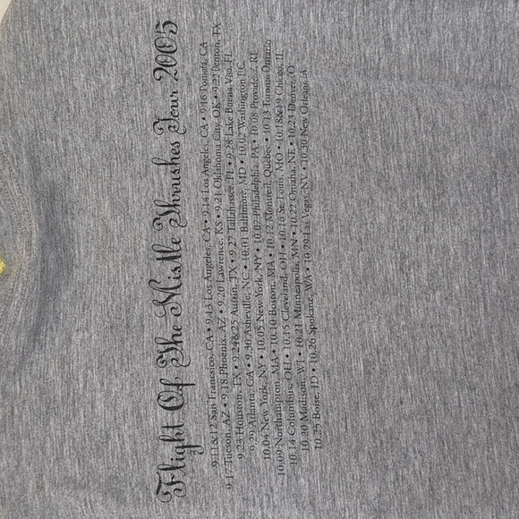 2005 Vintage The Decemberists Band T-shirt Flight of the Missile Thrushes - Picture 4 of 6